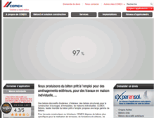 Tablet Screenshot of cemexbetons.fr